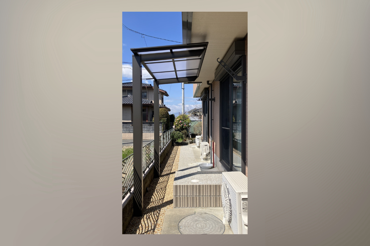 英語教室の出入り口を庭に設けたリフォーム事例!快適で使いやすいエクステリアが誕生 画像