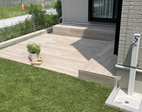 タイルスペースの設置など　リ・ガーデン事例 アイキャッチ画像